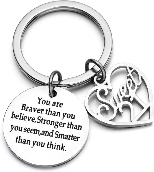 Birthday Keychain for Women – 21st Milestone Inspirational Jewelry Gift